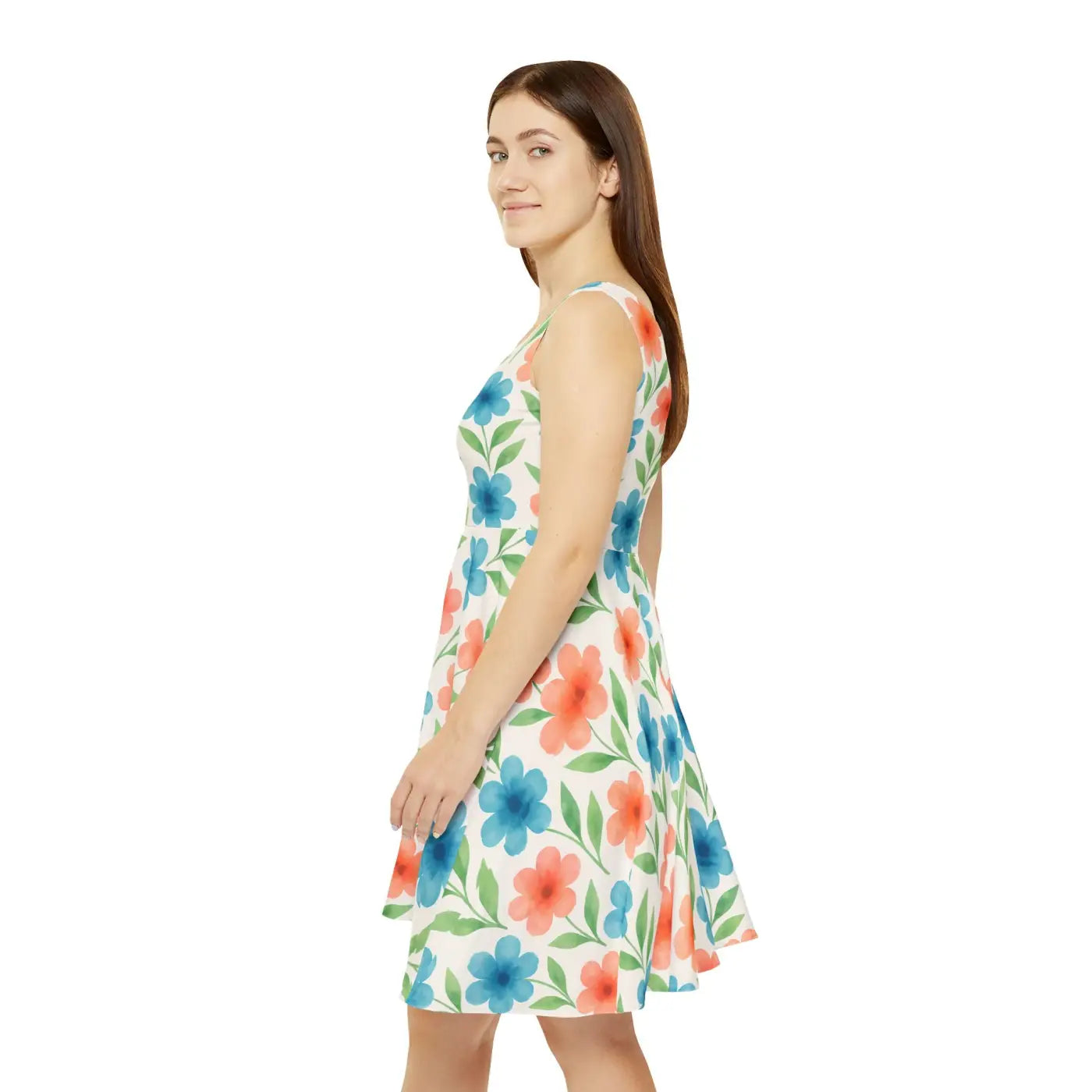 Premium Floral Skater Dress - Garden Party Outfit - DipaliZ