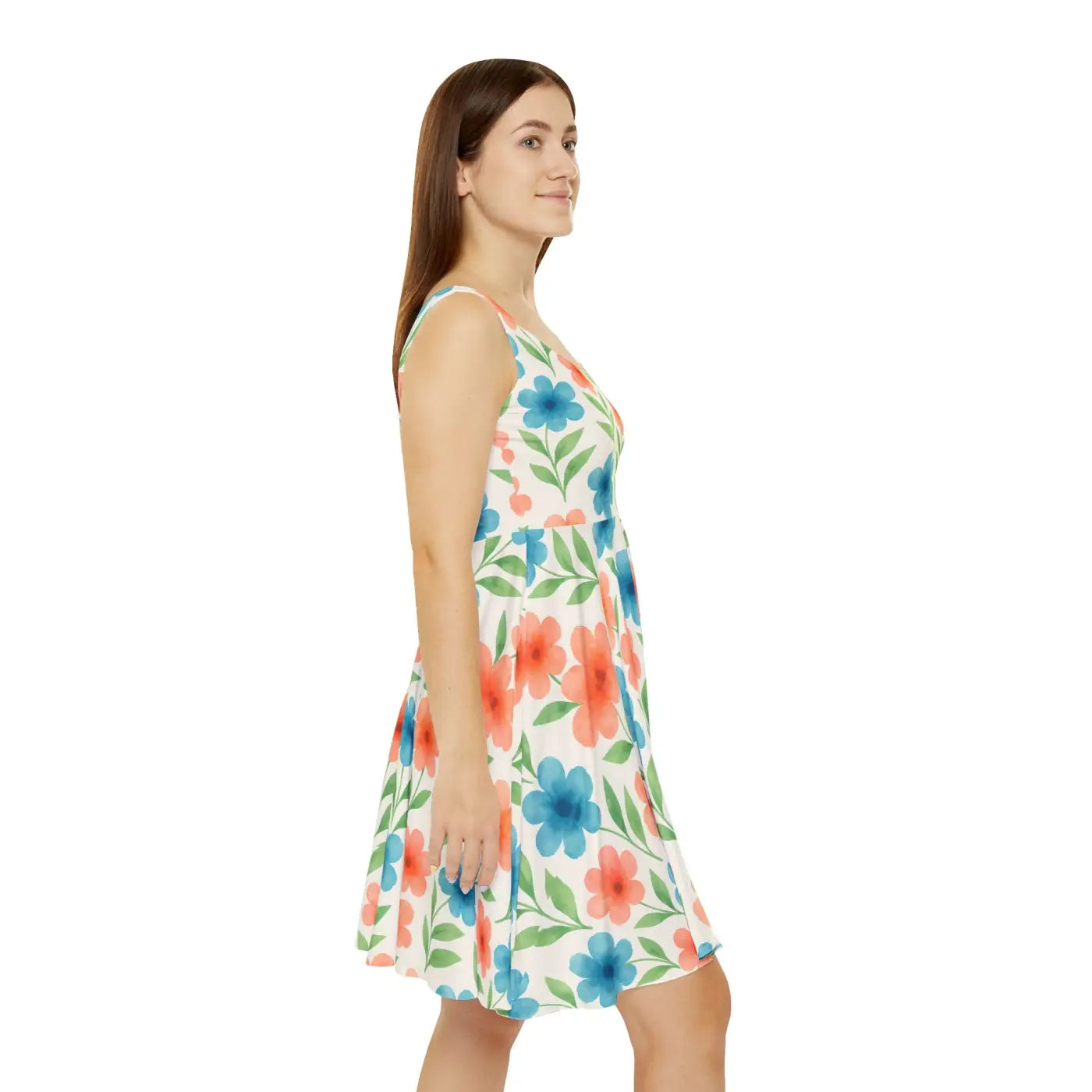 Premium Floral Skater Dress - Garden Party Outfit - DipaliZ
