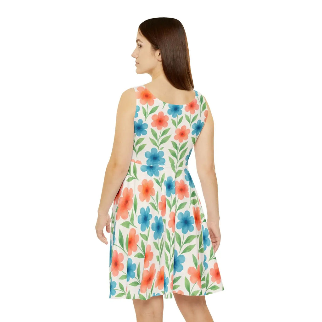 Premium Floral Skater Dress - Garden Party Outfit - DipaliZ