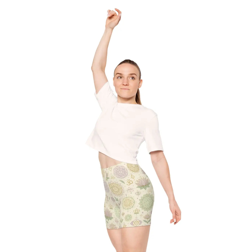 Designer Mandala Pattern Biker Shorts - High Performance - DipaliZ
