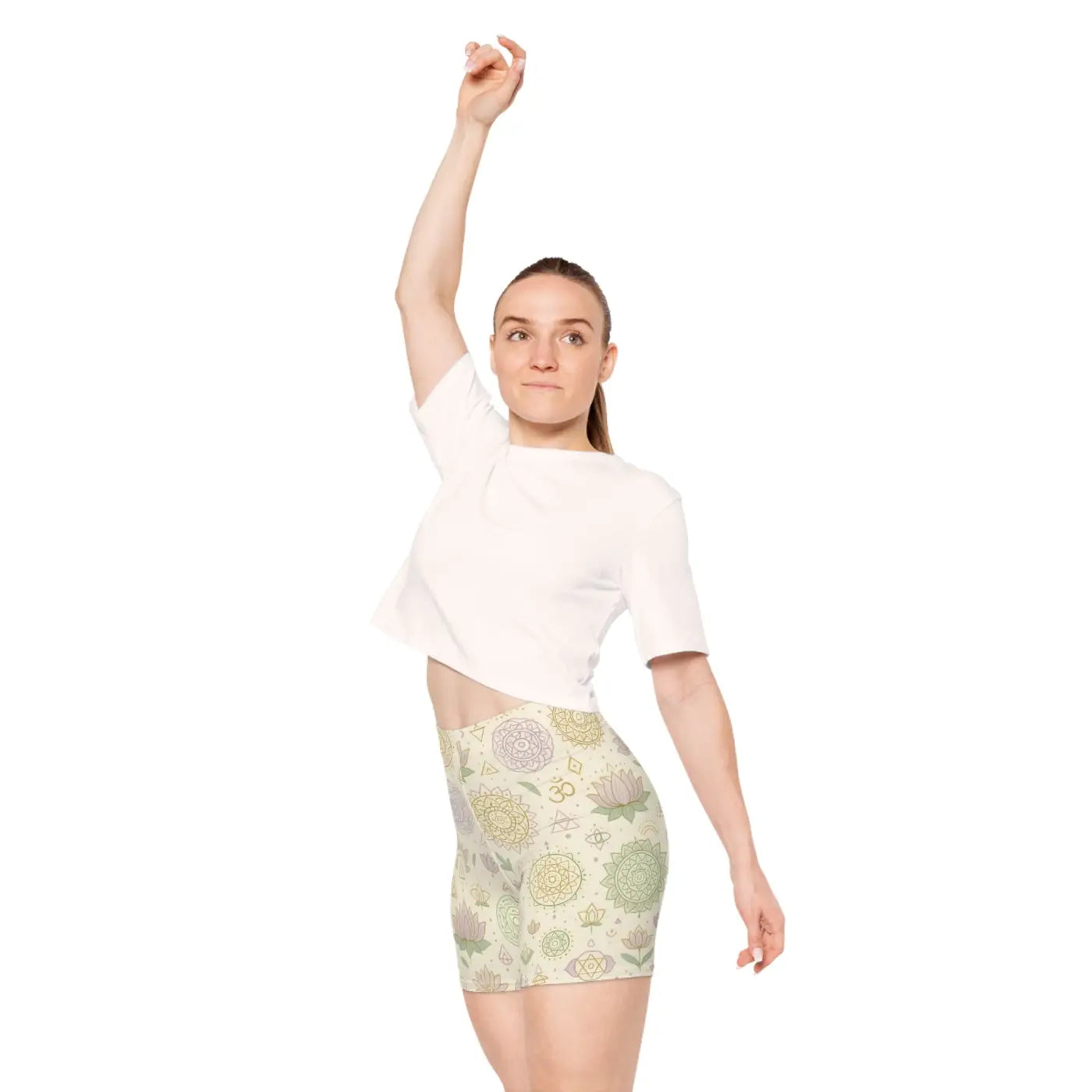Designer Mandala Pattern Biker Shorts - High Performance - DipaliZ