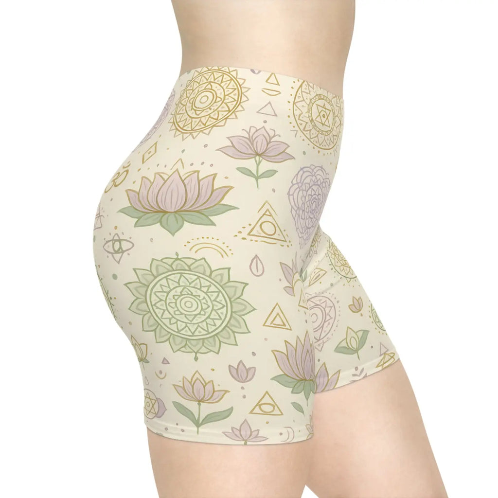Designer Mandala Pattern Biker Shorts - High Performance - DipaliZ