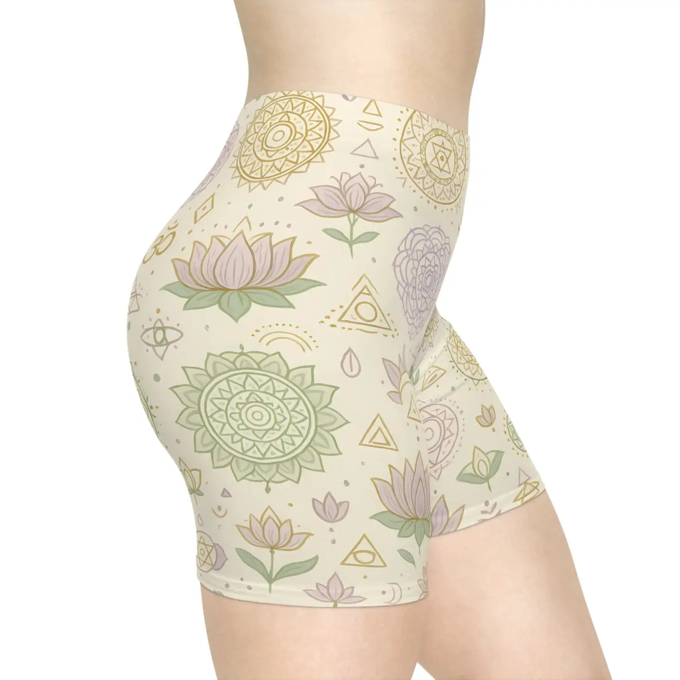 Designer Mandala Pattern Biker Shorts - High Performance - DipaliZ