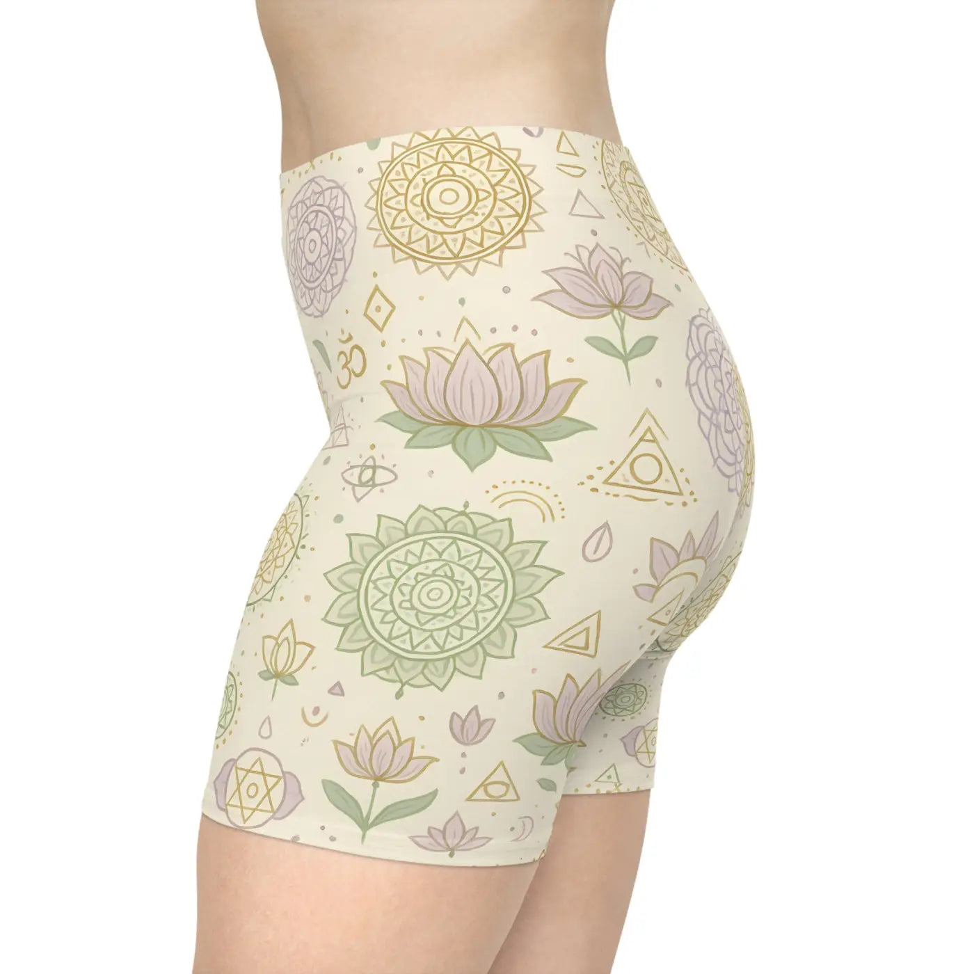 Designer Mandala Pattern Biker Shorts - High Performance - DipaliZ