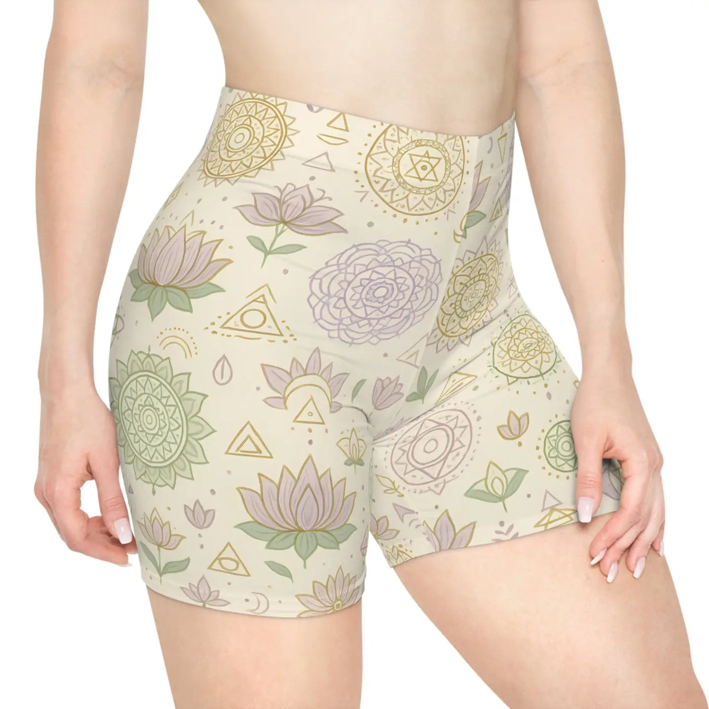 Designer Mandala Pattern Biker Shorts - High Performance - DipaliZ
