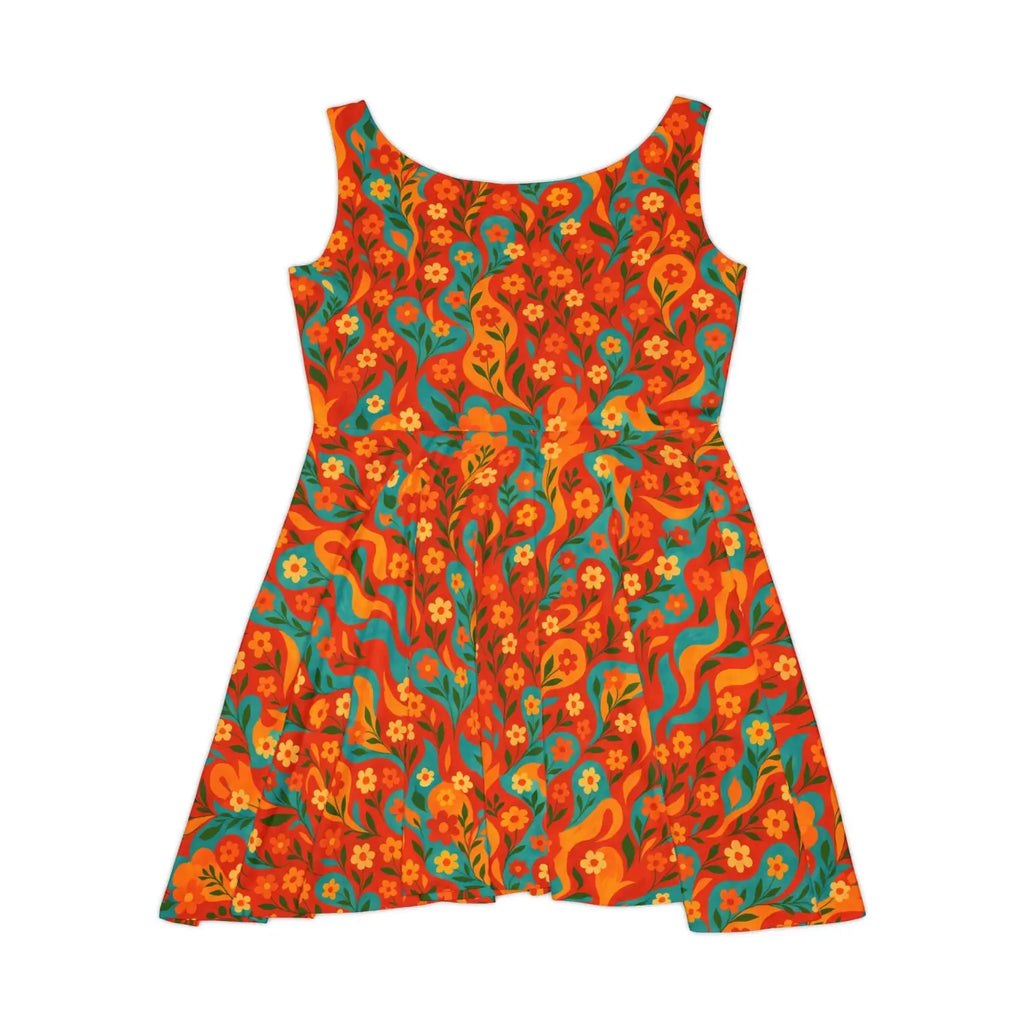 Women's Skater Dress - Premium Floral Boho Style - DipaliZ