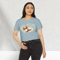 Tropical Coconut Crop Top - Beach Vibes Summer Apparel - DipaliZ