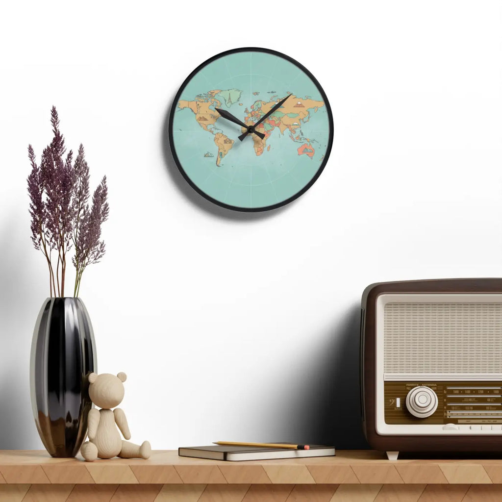 Acrylic Wall Clock - Deep Oceanic Blues for Living Room - DipaliZ