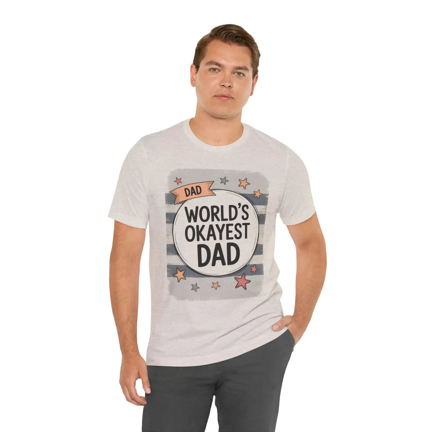 Worlds Okayest Dad Unisex Short Sleeve - Dad Jokes Apparel - DipaliZ