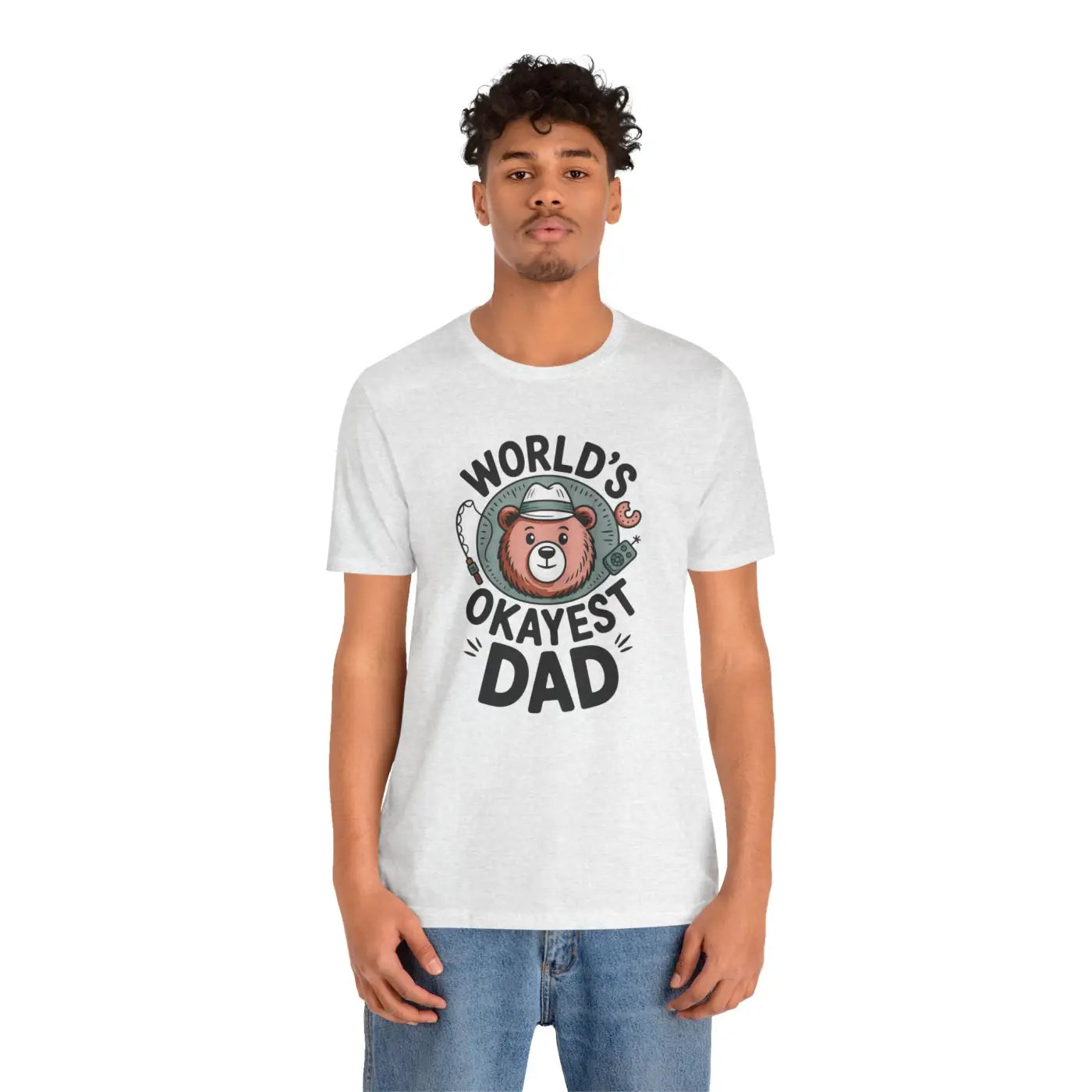 Okayest Dad Tee - Funny Dad Shirt Casual Apparel - DipaliZ