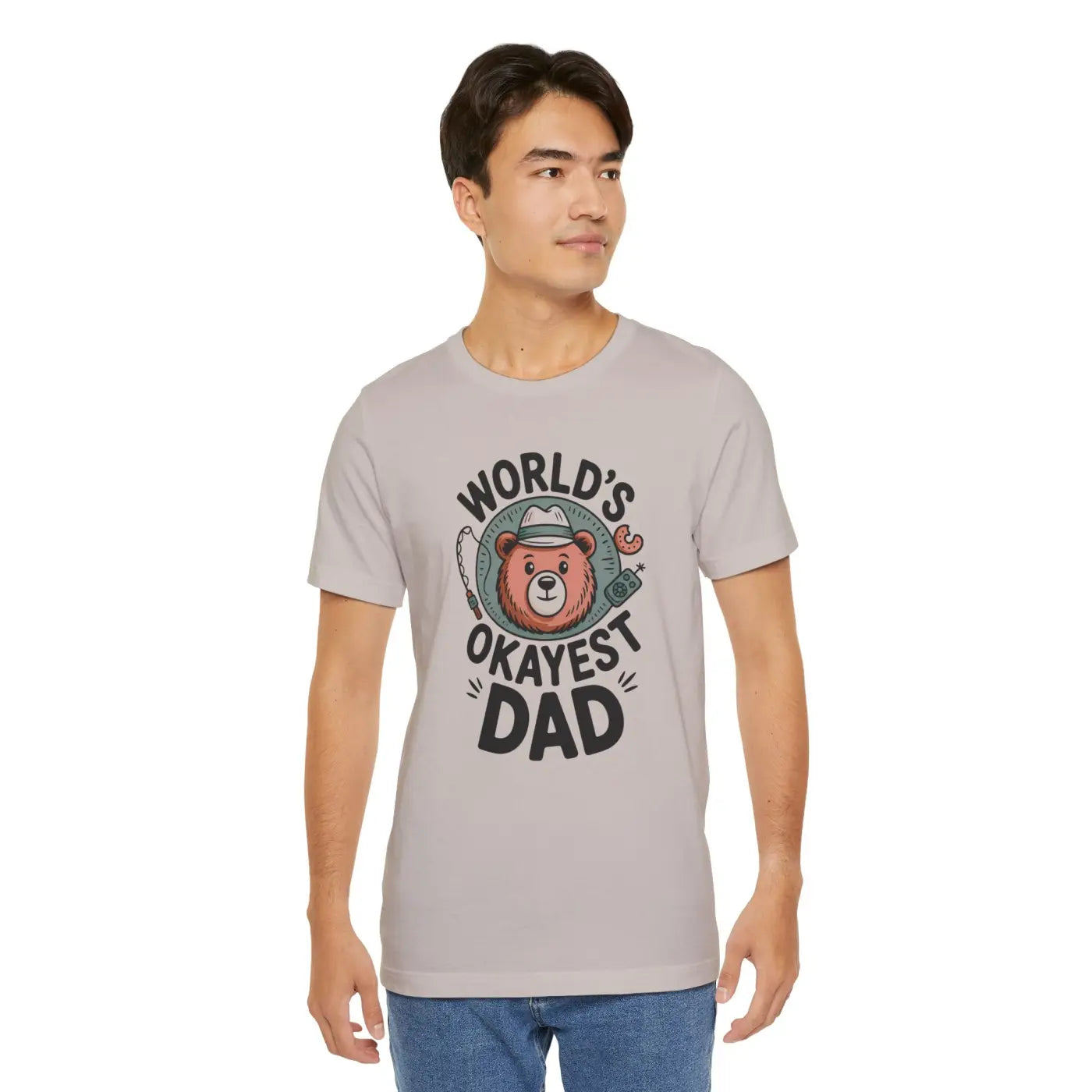 Okayest Dad Tee - Funny Dad Shirt Casual Apparel - DipaliZ