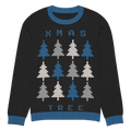 Cozy Xmas Tree Knitted Crew Neck Sweater - Holiday - DipaliZ