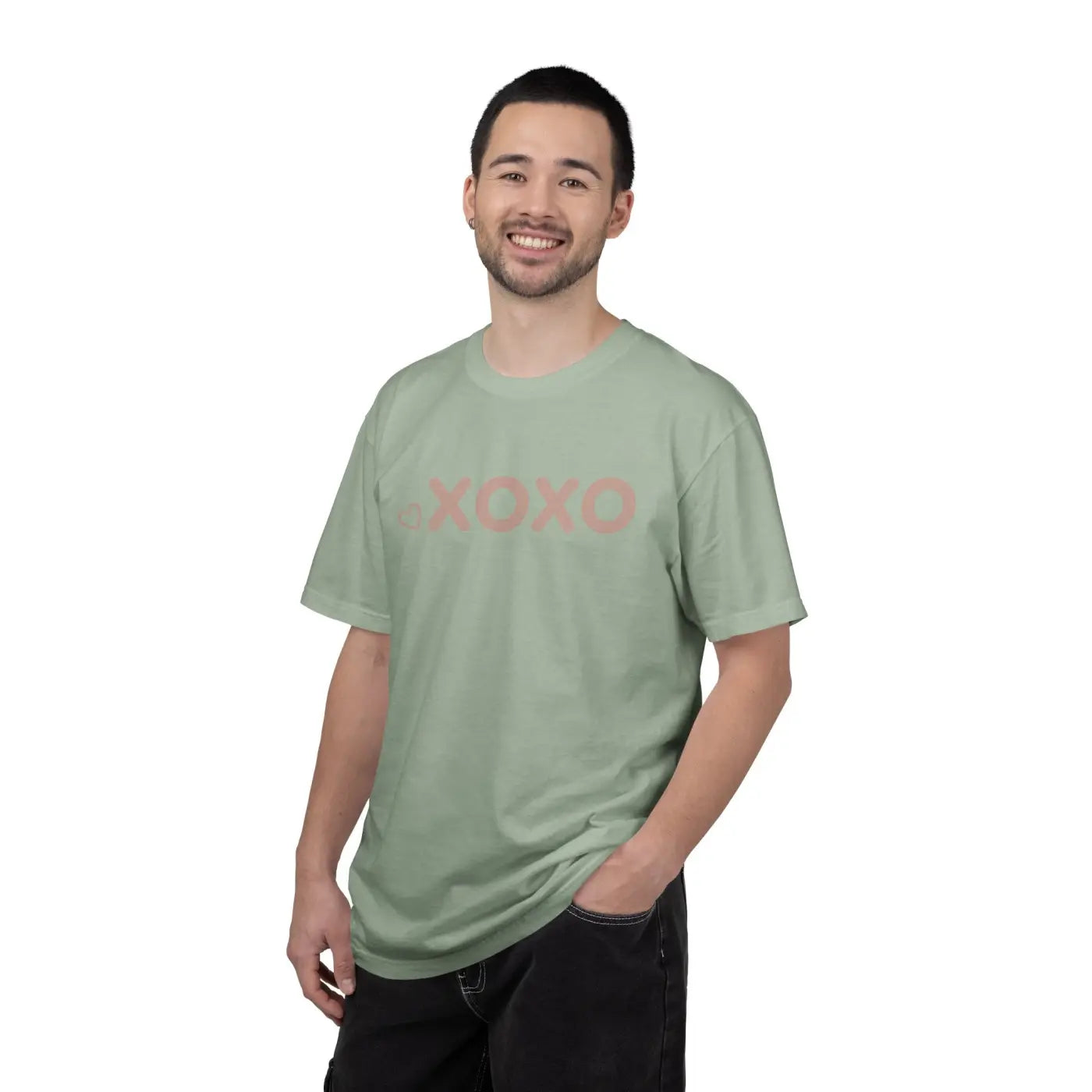 XOXO Floral Tee - Pink Valentine Day Graphic - DipaliZ