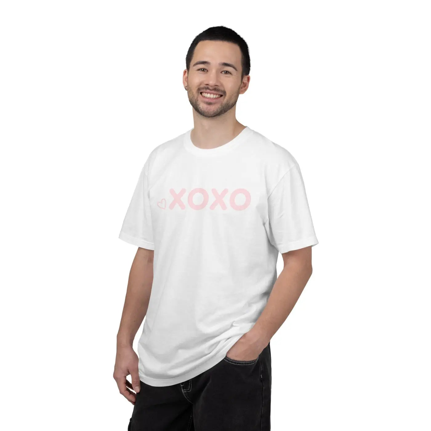 XOXO Floral Tee - Pink Valentine Day Graphic - DipaliZ