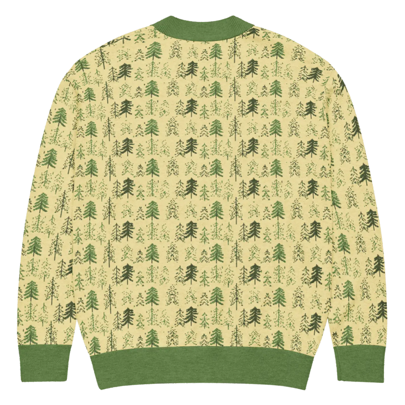 Yellow Black Pattern Knit Cardigan - Retro Vibes Style - DipaliZ