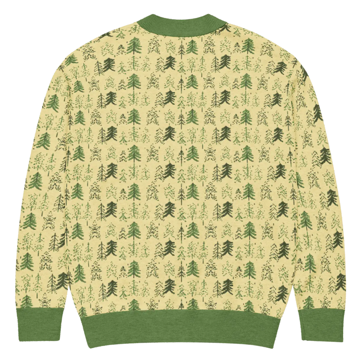 Yellow Black Pattern Knit Cardigan - Retro Vibes Style - DipaliZ