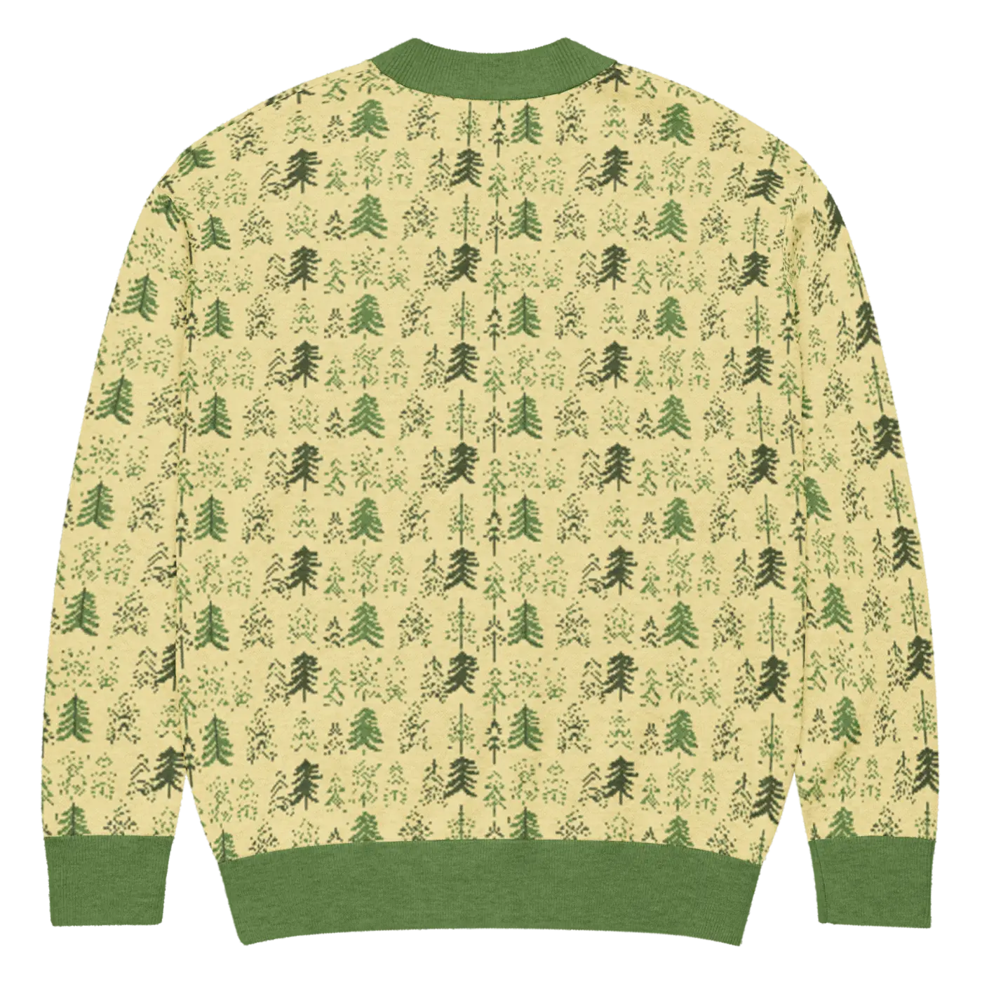 Yellow Black Pattern Knit Cardigan - Retro Vibes Style - DipaliZ