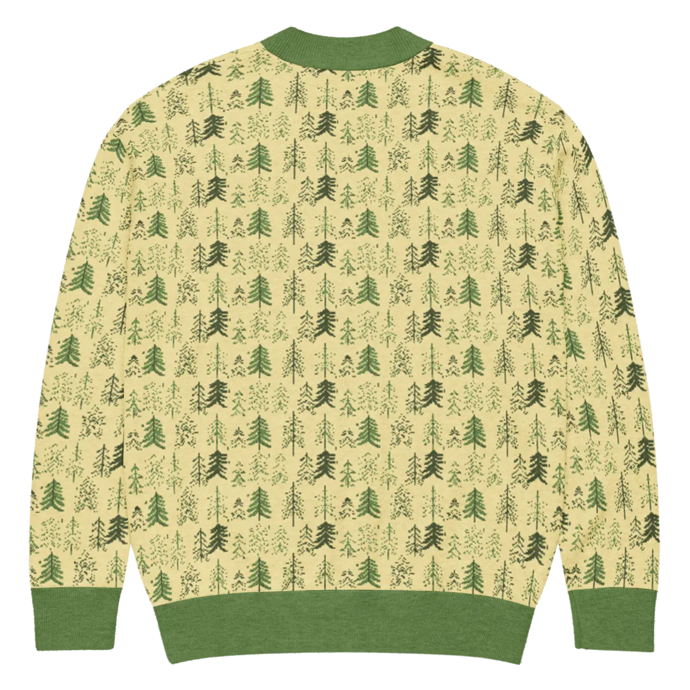 Yellow Black Pattern Knit Cardigan - Retro Vibes Style - DipaliZ