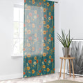 Orange Wildflower Curtains - Vibrant Window Decor - DipaliZ