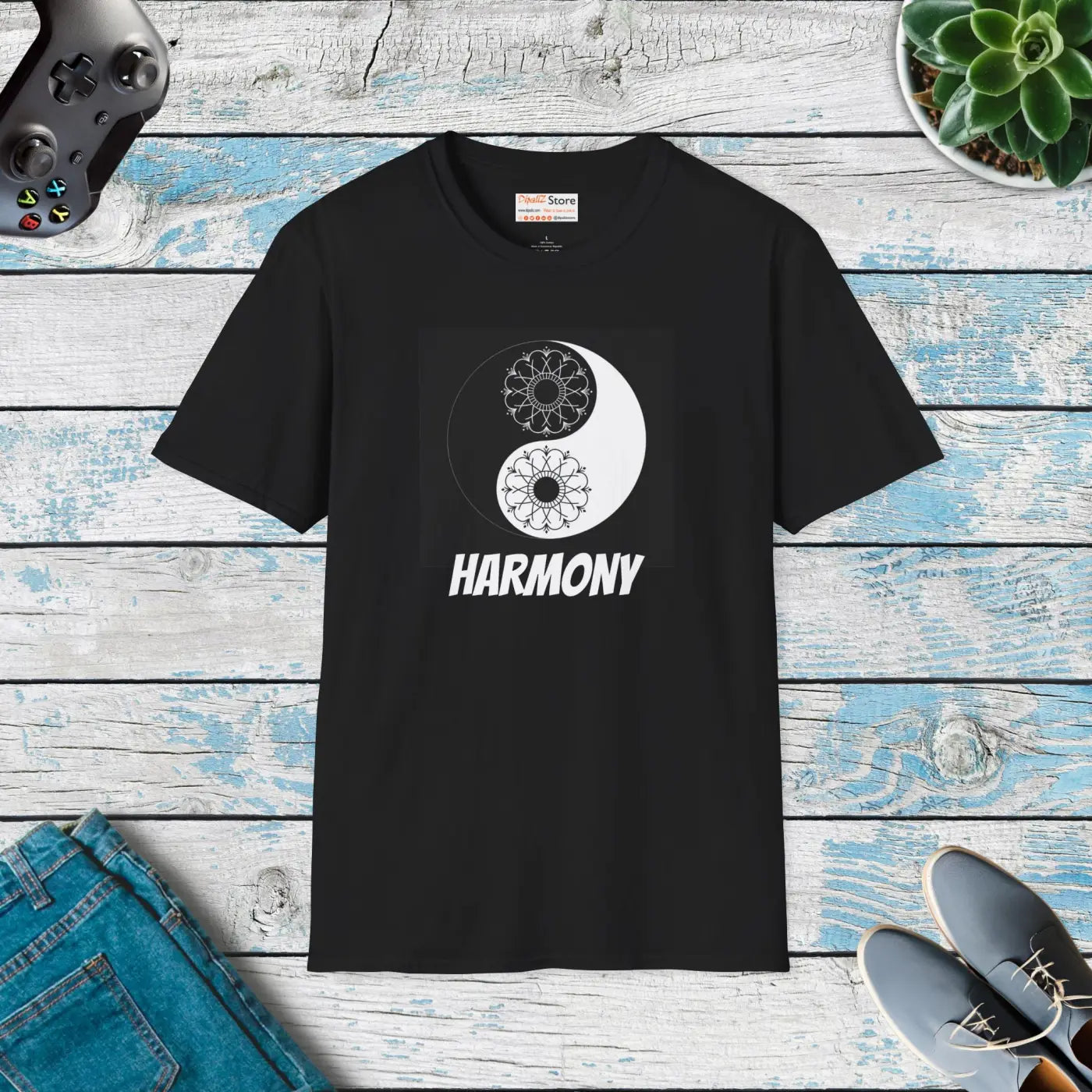Embrace Yin Yang Vibes Soft Unisex Tee - Comfort - DipaliZ