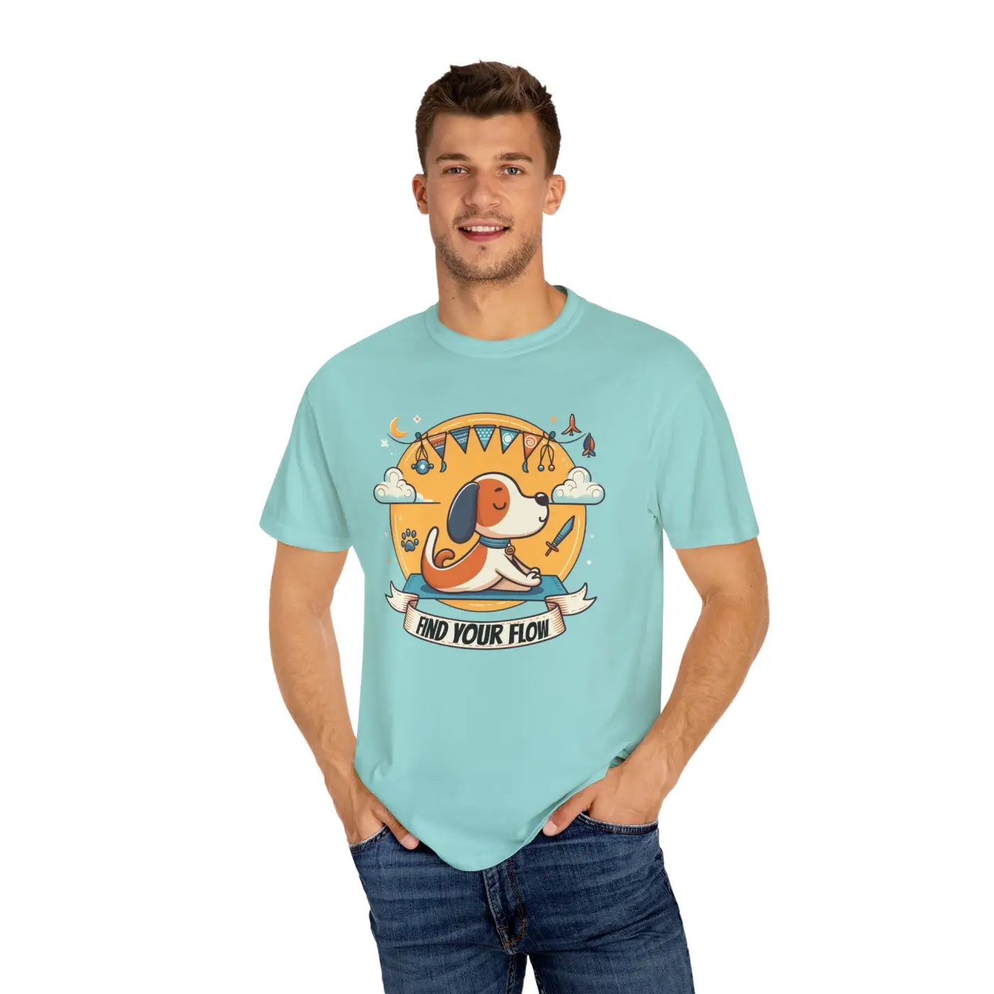 Yoga Dog Lover Tee - Pet Owner Gift for Outdoor Adventures - DipaliZ