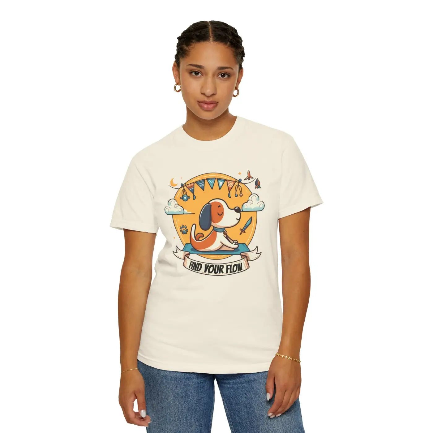 Yoga Dog Lover Tee - Pet Owner Gift for Outdoor Adventures - DipaliZ