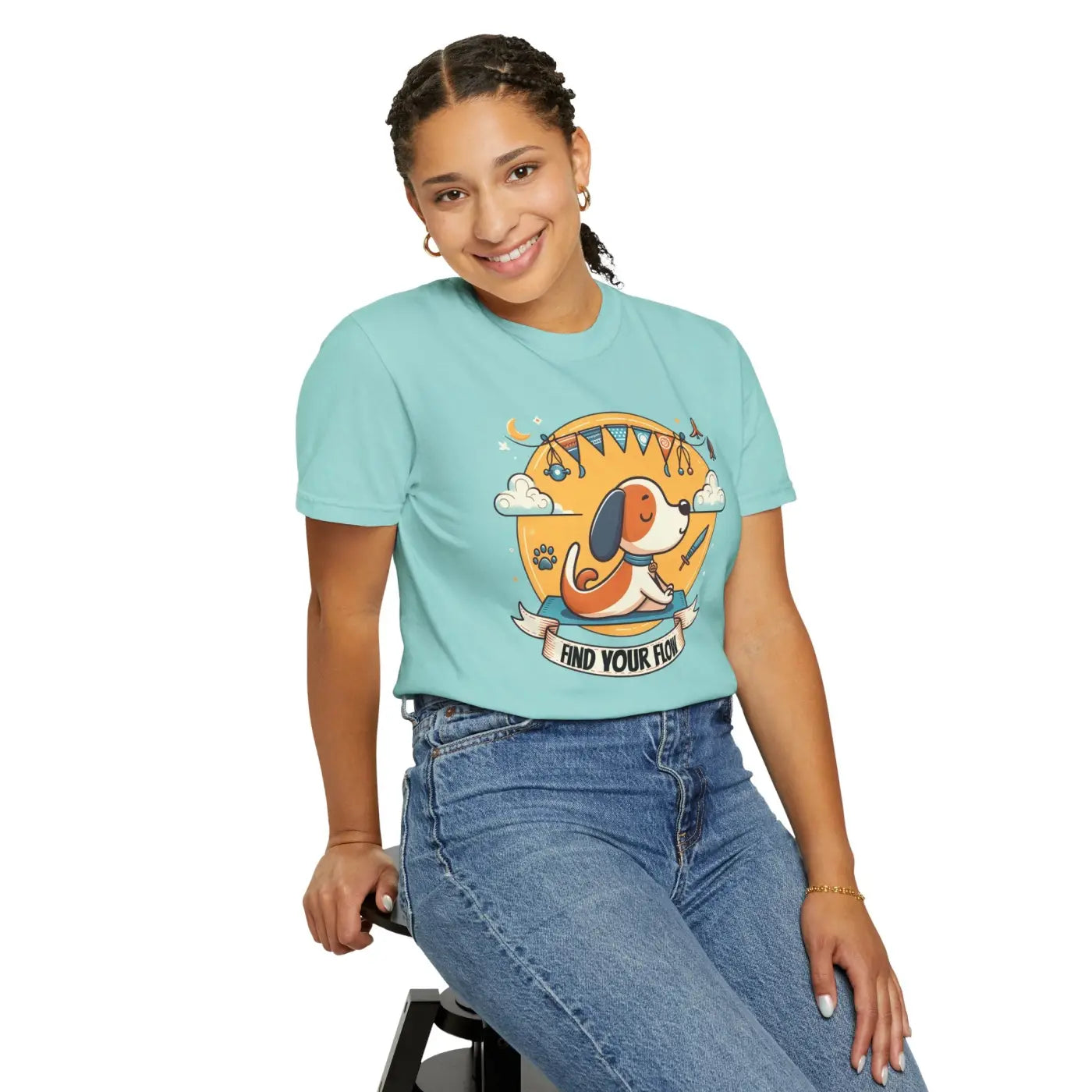Yoga Dog Lover Tee - Pet Owner Gift for Outdoor Adventures - DipaliZ