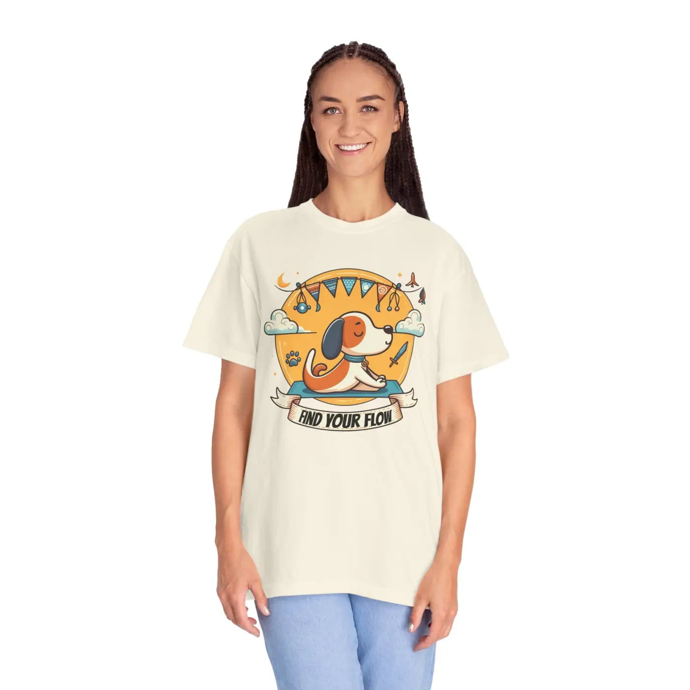 Yoga Dog Lover Tee - Pet Owner Gift for Outdoor Adventures - DipaliZ
