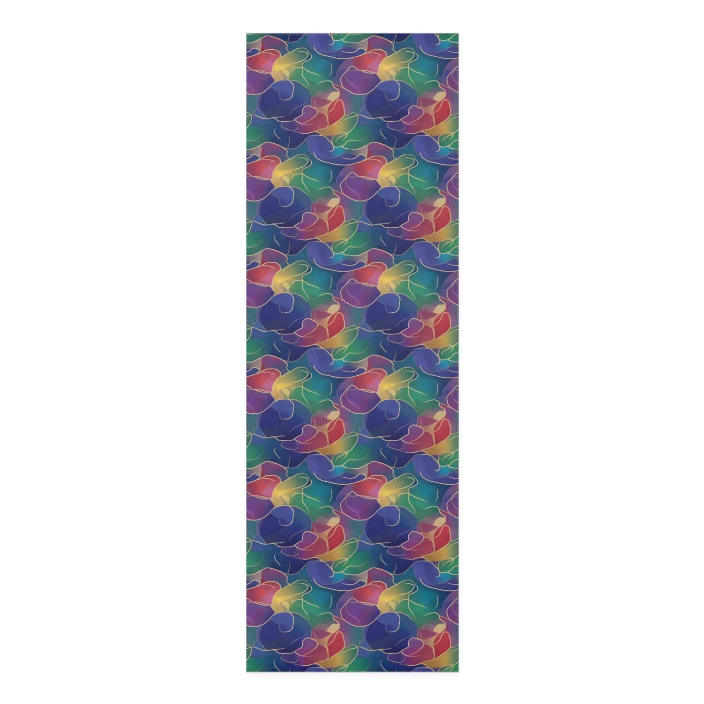 Foam Yoga Mat - Rainbow Wave Floral Design - DipaliZ