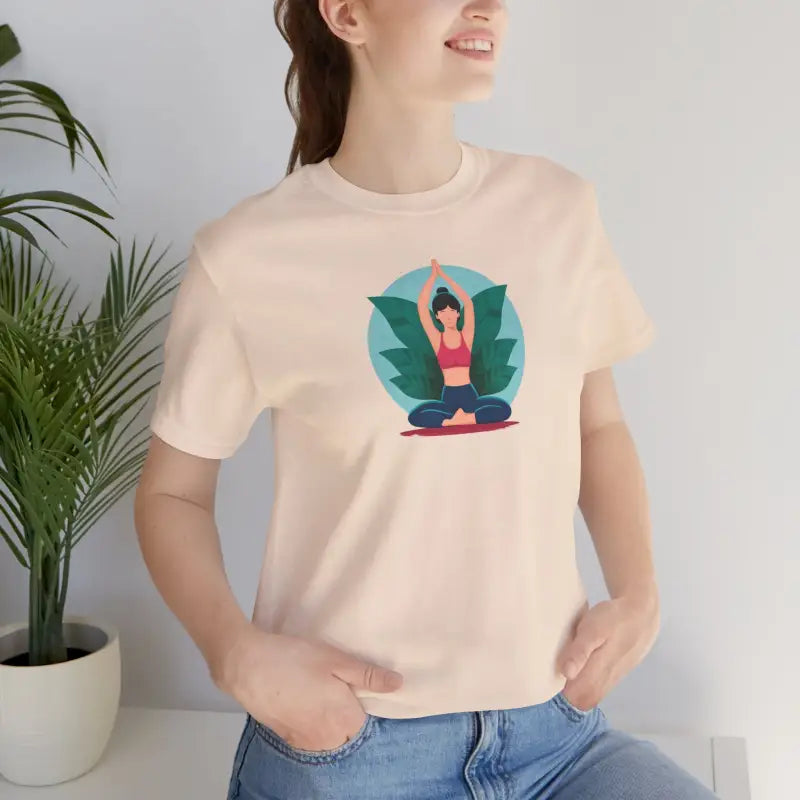 Unisex Jersey Short Sleeve Tee - Yoga Lover Soft Cotton - DipaliZ