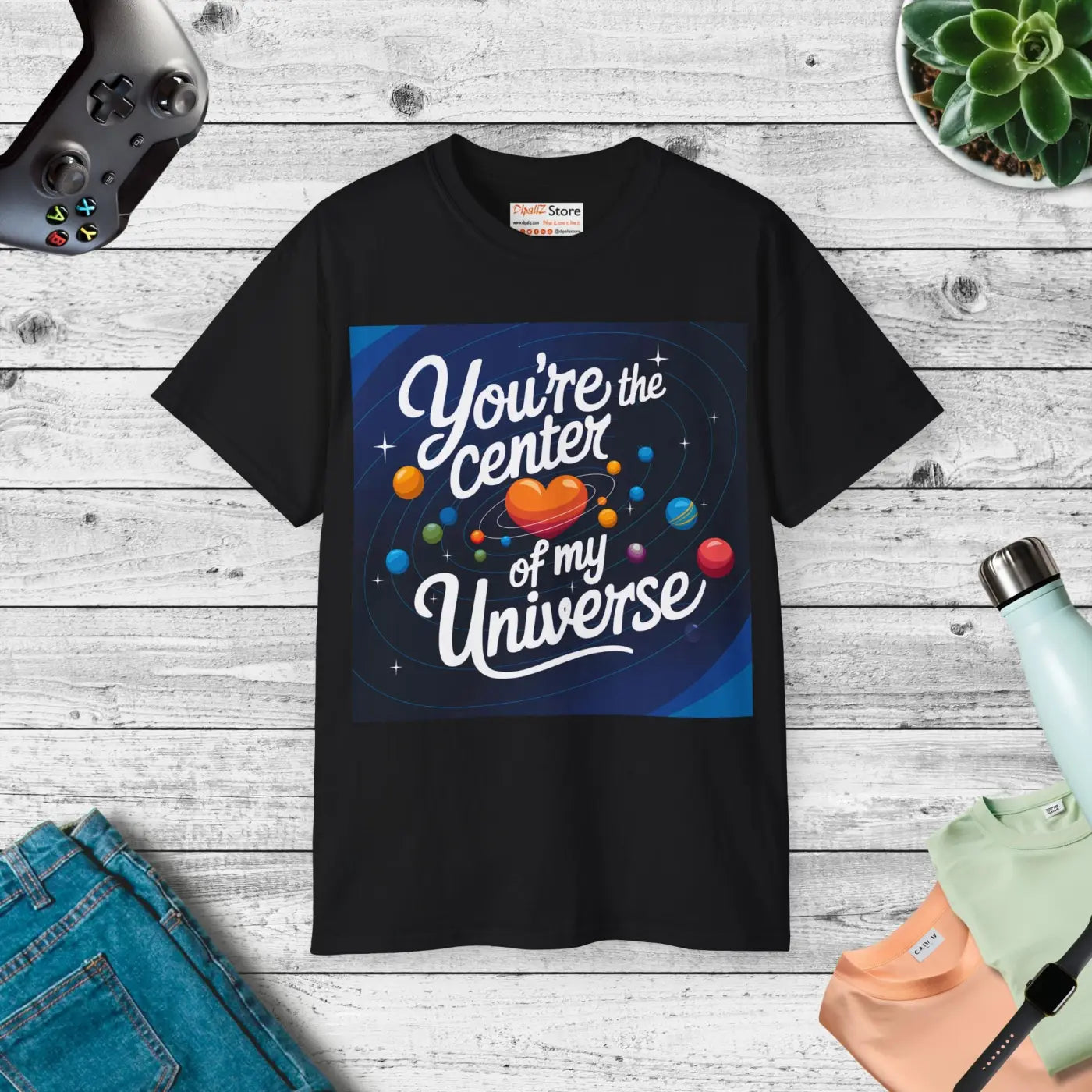 Universe Ultra Cotton Tee - Cosmic Style Shine - DipaliZ