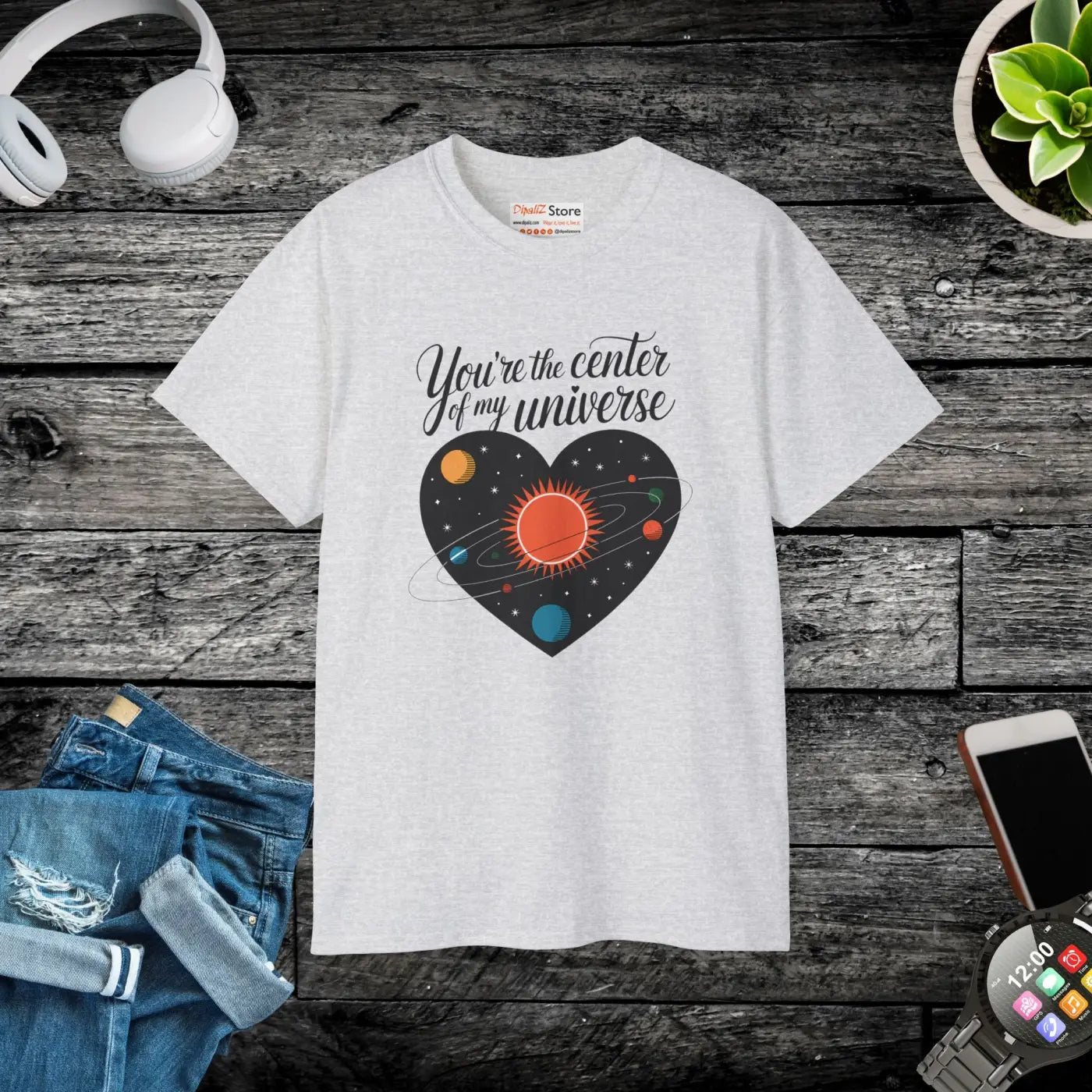 You're the Center of My Universe Heart Tee - DipaliZ