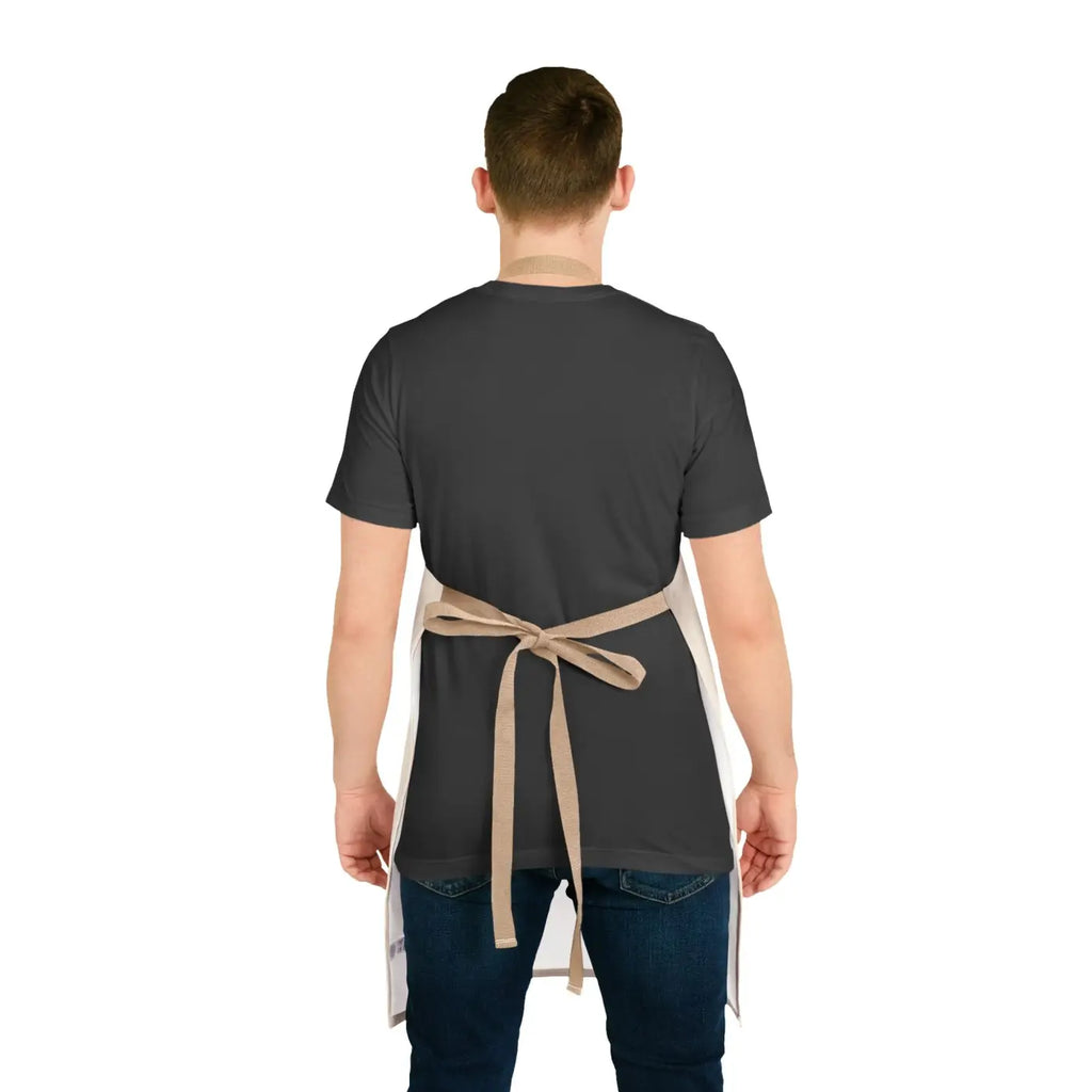 Chic Beige Apron - Kitchen Utensil Design with Tie-Back Closure - DipaliZ