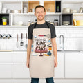 Chic Beige Apron - Kitchen Utensil Design with Tie-Back Closure - DipaliZ