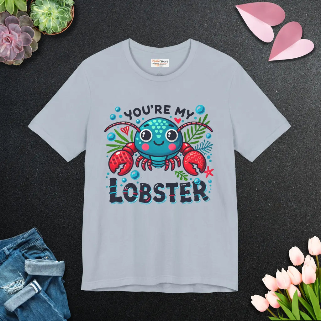 Lobster Unisex Jersey Short Sleeve Tee - Comfort Fit - DipaliZ