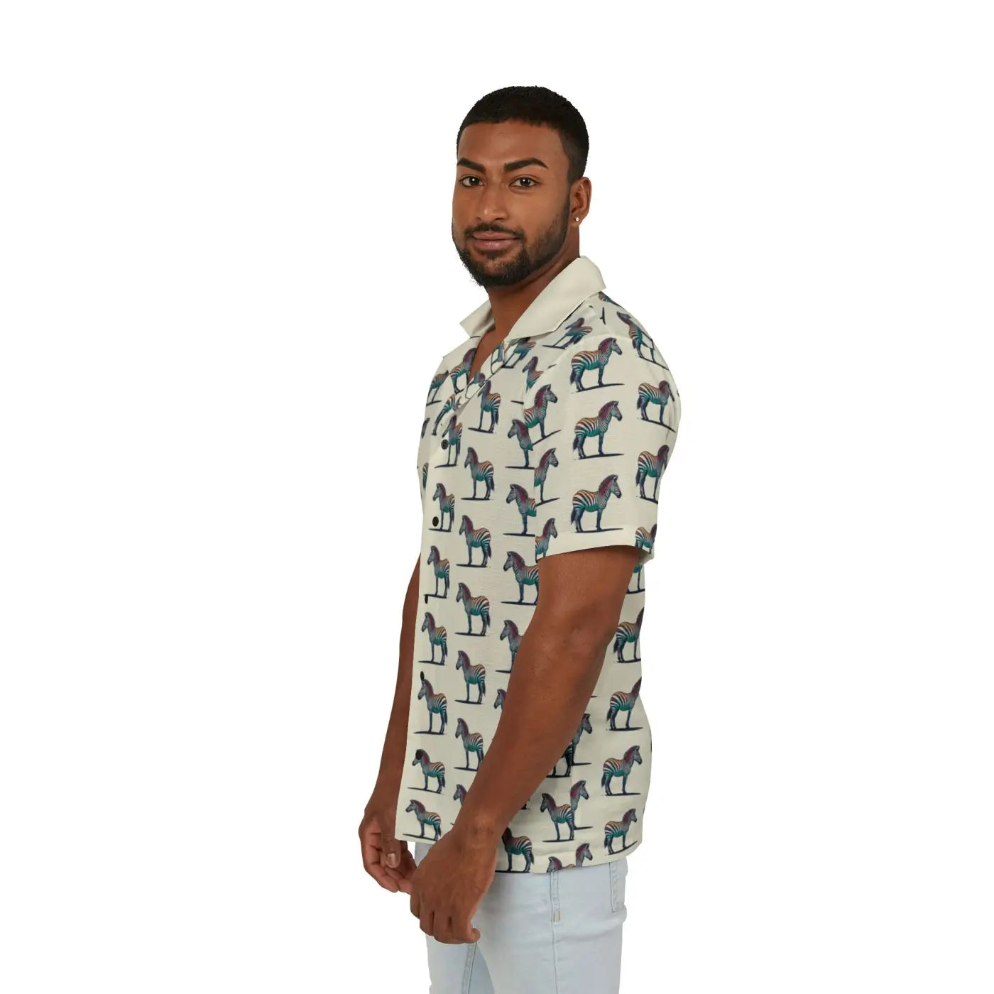 Hawaiian Camp Shirt - Linen Texture Island Vibes - DipaliZ