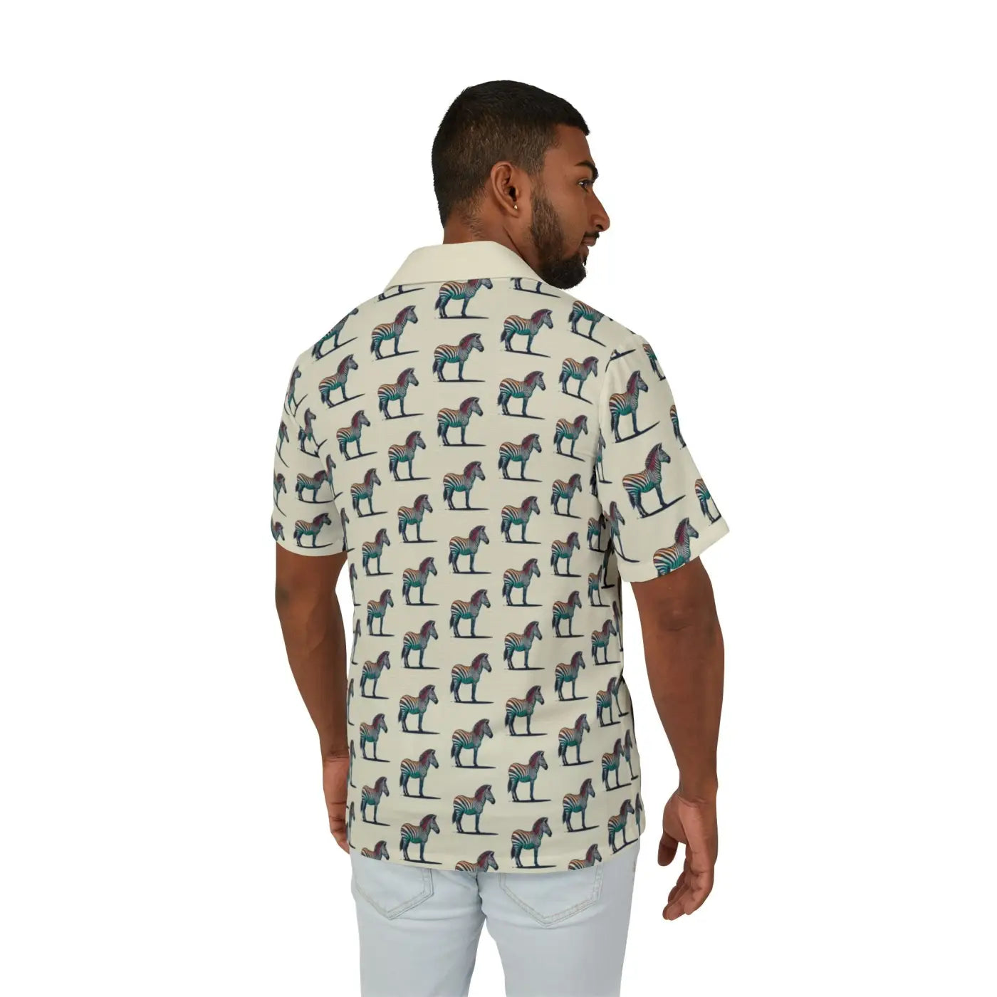 Hawaiian Camp Shirt - Linen Texture Island Vibes - DipaliZ