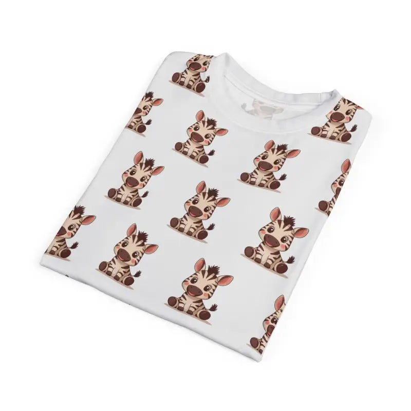 Cool and Stylish Zebra Microfiber-Knit T-Shirt - Unisex - DipaliZ