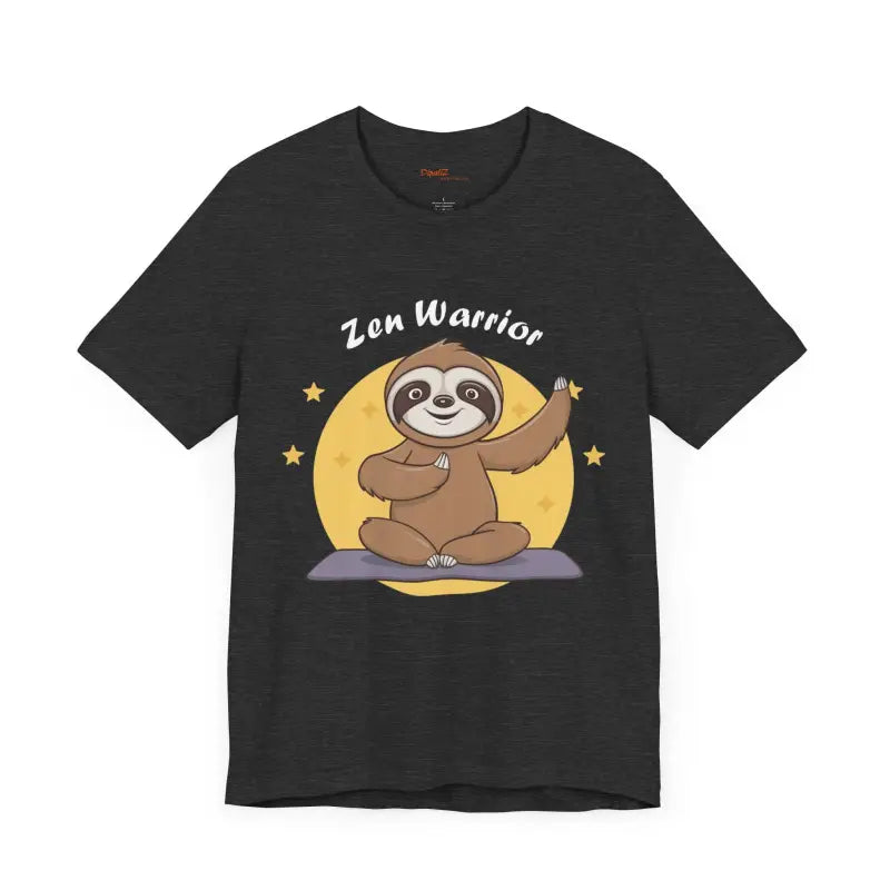 Zen Warrior Sloth Short Sleeve Tee - Yoga Unisex Jersey - DipaliZ