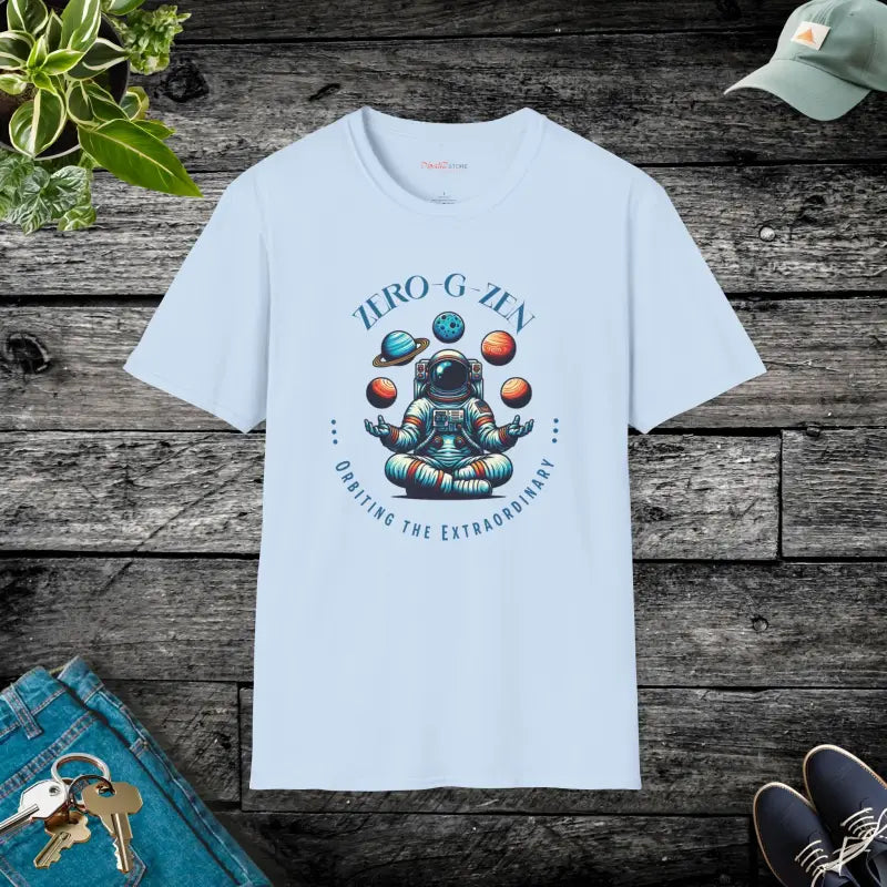 Zero G Zen Cotton Tee - Astronaut Vibes Unisex - DipaliZ