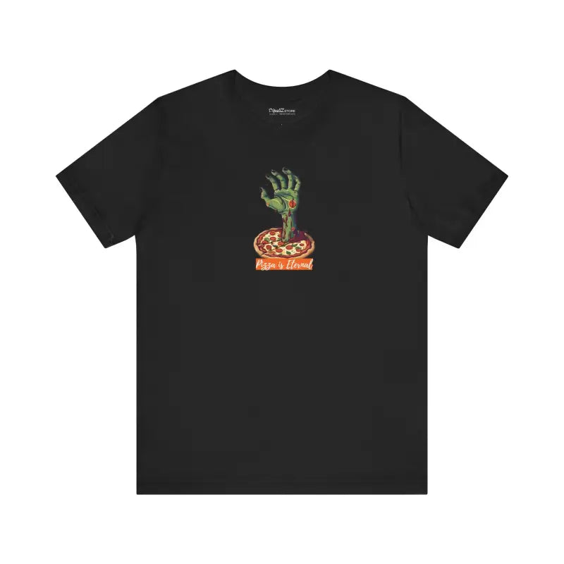 Zombie Hand Coming Pizza Unisex Jersey Short Sleeve Tee - DipaliZ
