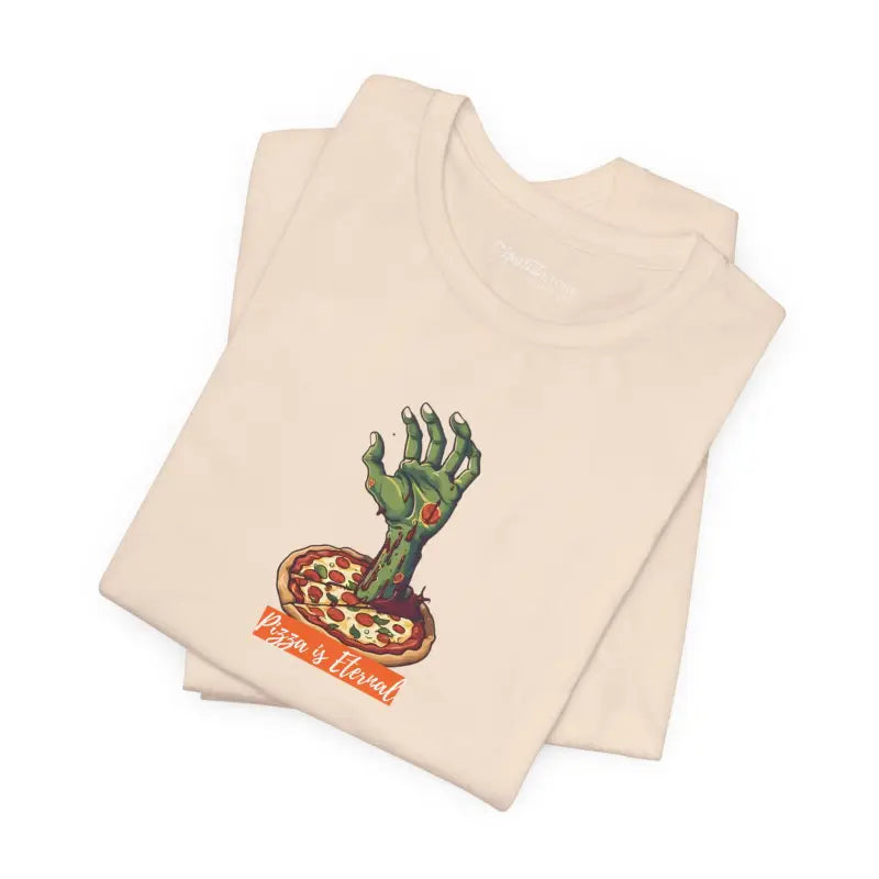 Zombie Hand Coming Pizza Unisex Jersey Short Sleeve Tee - DipaliZ